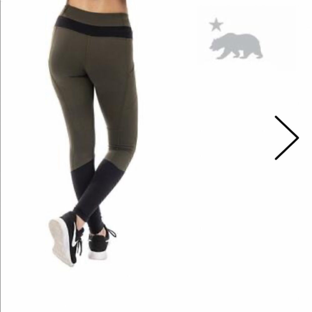 SIERRA DESIGNS Olive Green/Black Leggings - Picture 2 of 10